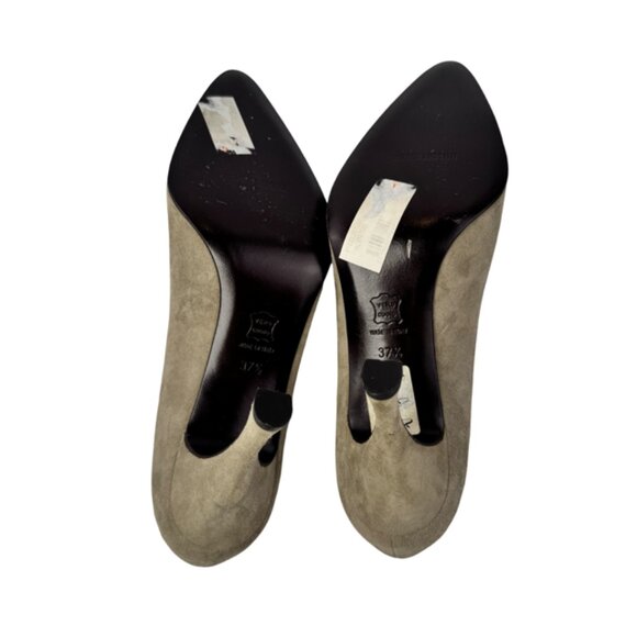 Giorgio Armani Le Colleczioni Vintage Suede Women Heels Made in Italy Size 37.5 - Picture 4 of 6